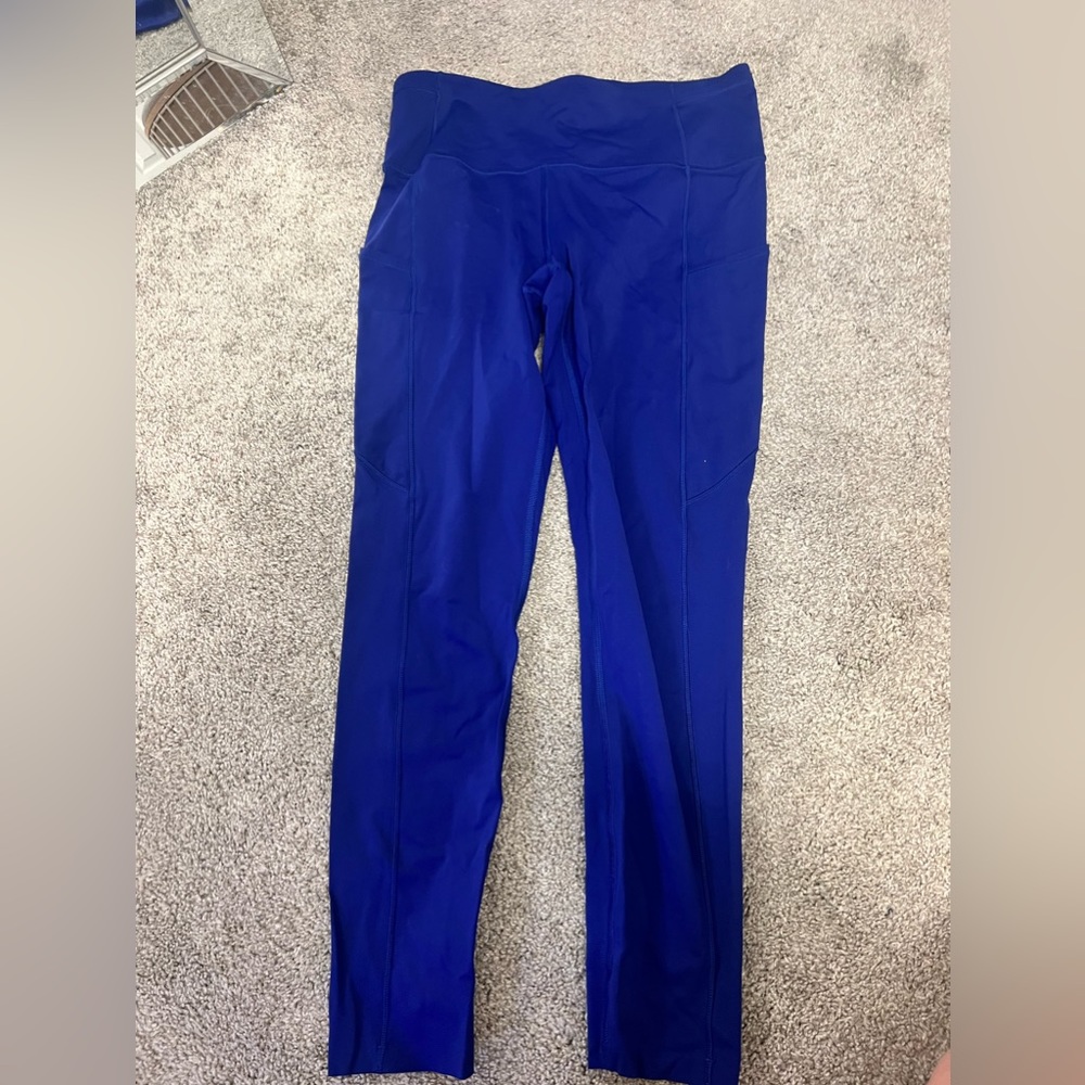 Lululemon Size 8 Blue Wundertrain Leggings color psychic